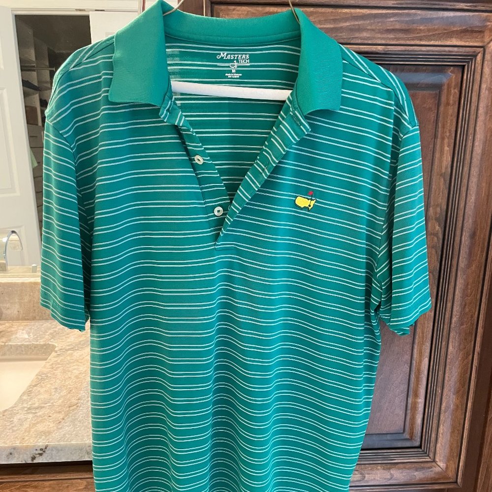 Authentic (purchased at the tournament) Masters Tech Polo - M